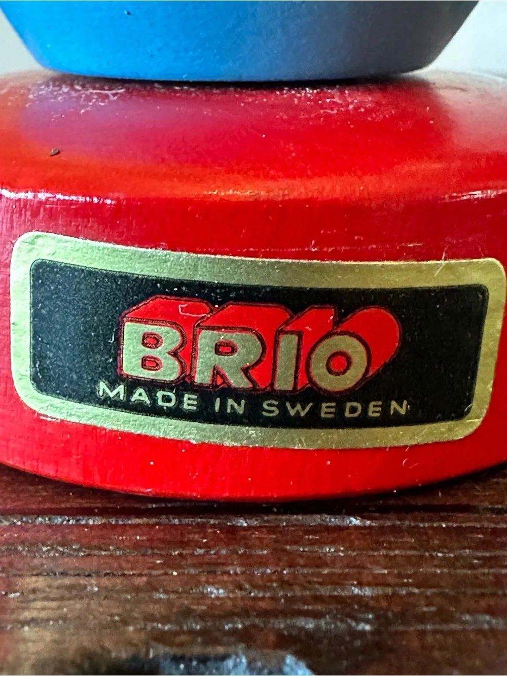 Vintage Brio Wood Stackable Toy